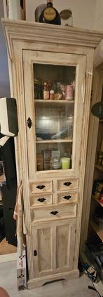 Vitrinekast en theekastje, Huis en Inrichting, Ophalen, 50 tot 100 cm, Zo goed als nieuw, 150 tot 200 cm