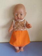 Poppenkleertjes poppenkleding Baby pop 40-43c leuke jurk 553, Ophalen of Verzenden, Nieuw, Babypop