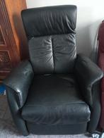 Sta op stoel van leer, Huis en Inrichting, Stoelen, Gebruikt, Bruin, Leer, Ophalen of Verzenden