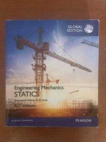 Engineering Mechanics Statics - Hibbeler beschikbaar voor biedingen