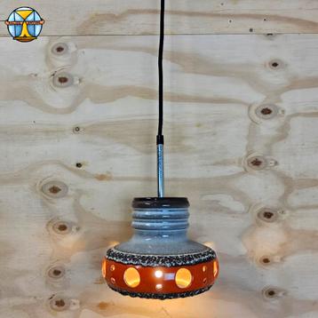 Vintage Keramieken Fat Lava Space Age hanglamp Herda (70s) beschikbaar voor biedingen