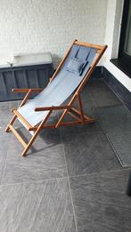 strand/tuin ligstoel, Ophalen, Gebruikt, Hout, Inklapbaar