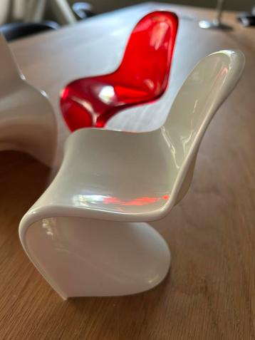 1 x Vitra Panton chair miniatuur wit beschikbaar voor biedingen
