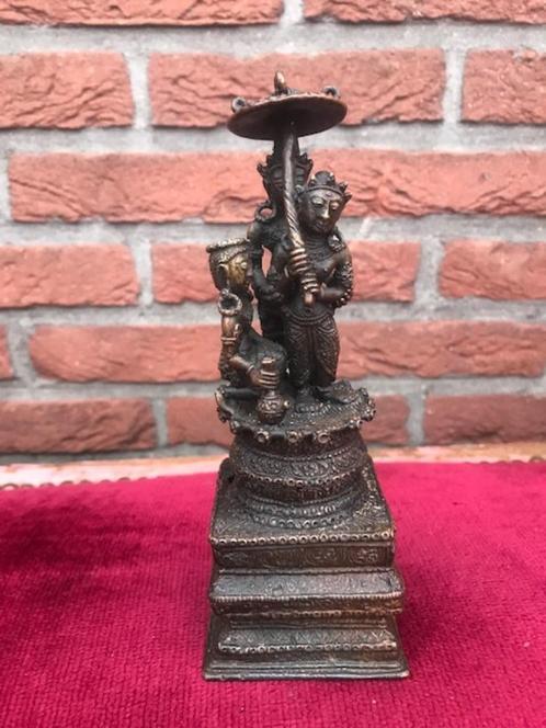 aziatica: fraai bronzen beeldje, India, Antiek en Kunst, Kunst | Niet-Westerse kunst, Ophalen of Verzenden