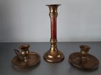 Kandelaars, Ophalen, Brons of Koper, Zo goed als nieuw, Kandelaar