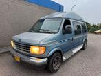 Ford Econoline E150 Globemaster 1992 5.7 V8 LPG APK 07-2026, Automaat, Achterwielaandrijving, 8 cilinders, Blauw