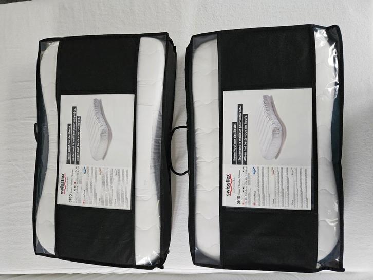 Swissflex SF10 hoofdkussens. Ergonomisch gevormd, Huis en Inrichting, Slaapkamer | Bedden, Nieuw, Eenpersoons, Hout, Wit, Ophalen