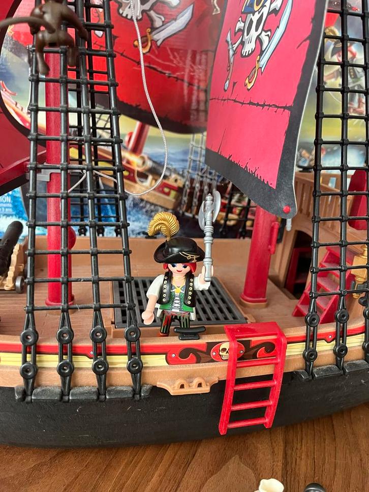 Playmobil Piratenboot 70411 - Complete set, Kinderen en Baby's, Speelgoed | Playmobil, Zo goed als nieuw, Complete set, Ophalen of Verzenden