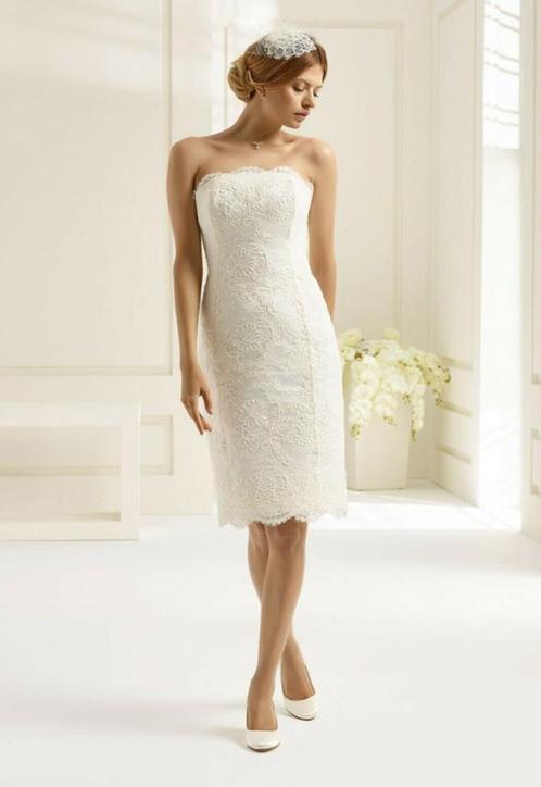 Prachtige ivoorkleurige Bianco Evento trouwjurk maat 36/38, Kleding | Dames, Trouwkleding en Trouwaccessoires, Zo goed als nieuw
