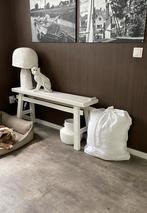 ZGAN Tafellamp BELIANI Carrasco Papier-maché Wit, Ophalen of Verzenden, Zo goed als nieuw, Overige materialen, Minder dan 50 cm