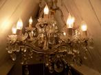 Hanglamp kroonluchter royaal model antiek brocante vintage, Huis en Inrichting, Ophalen, Gebruikt, Glas, Minder dan 50 cm