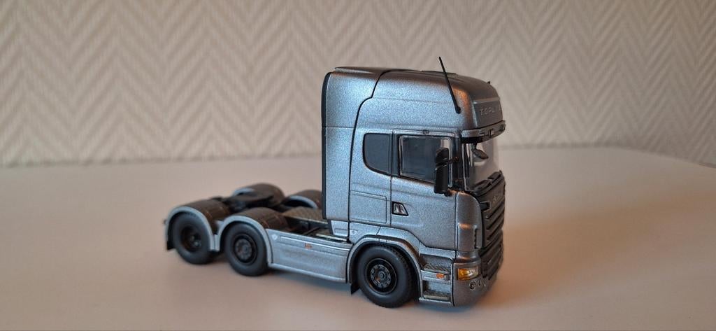 Tekno Scania R730 V8 6x2 Rai 2012, Ophalen of Verzenden, Zo goed als nieuw, Bus of Vrachtwagen, Tekno