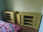 Geel vintage dressoir / ladekast (2 stuks beschikbaar), Huis en Inrichting, Kasten | Ladekasten, Ophalen, Gebruikt, 100 tot 150 cm