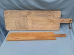 2 houten borrelplanken/100-30 cm /80- 14 cm, Huis en Inrichting, Woonaccessoires | Dienbladen, Ophalen, Gebruikt, Rechthoekig