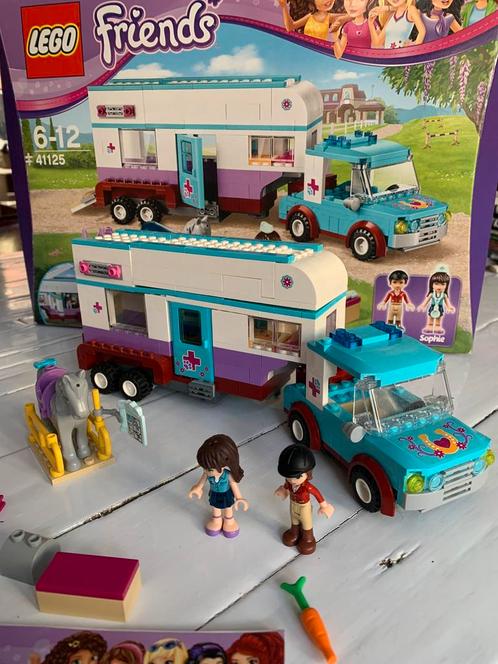LEGO FRIENDS 41125 paardendokter trailer *compleet*, Kinderen en Baby's, Speelgoed | Duplo en Lego, Zo goed als nieuw, Lego, Complete set