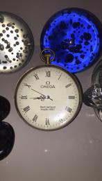 Omega, Sieraden, Tassen en Uiterlijk, Horloges | Antiek, Ophalen, Overige materialen, Zakhorloge, Verguld