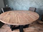Houten Eettafel - Rond, Ophalen, Gebruikt, Rond, Metaal