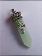 Zeer mooie ketting hanger aventurijn met amethist, nieuw, Ophalen of Verzenden, Nieuw