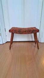 Vintage voetenkrukje voetenbankje, Ophalen, Rond, Minder dan 50 cm, Minder dan 50 cm