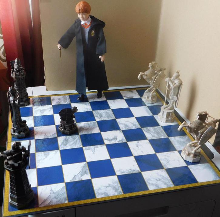 RON WEASLEY en TOVERSCHAAK, Verzamelen, Harry Potter, Zo goed als nieuw, Actiefiguurtje, Verzenden