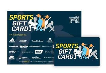 Sports Giftcard t.w.v. €100 beschikbaar voor biedingen
