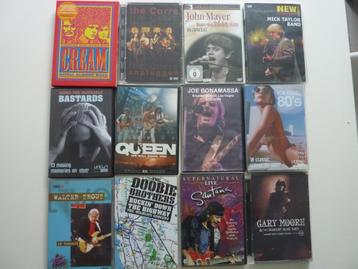 Diverse muziek DVD's o.a. Pink Floyd-ZZ Top-Garry Moore  beschikbaar voor biedingen