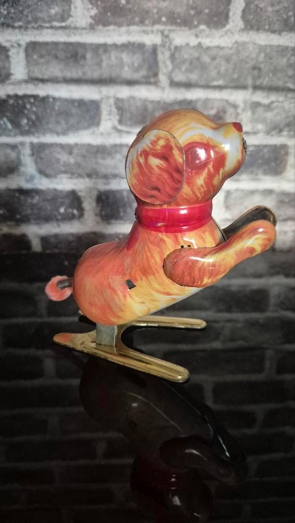 Vintage Blikken Hond Speelgoed, Antiek en Kunst, Antiek | Speelgoed, Ophalen of Verzenden