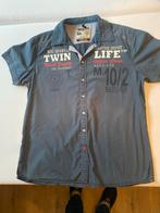 Vintage Twinlife Blouse - Maat XL, Kleding | Heren, Overhemden, Ophalen of Verzenden, Gedragen, Blauw, Halswijdte 43/44 (XL)