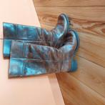 Leren laarzen met hak. Maat 38. Geen rits, instappen maar., Kleding | Dames, Schoenen, Ophalen of Verzenden, Zo goed als nieuw