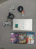Playstation 2 met 3 spellen, Phat, Met games, Ophalen of Verzenden, Zo goed als nieuw