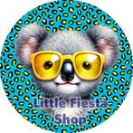 LF4078 ouwel koala 20x4,7cm eetbare cupcake rondjes vers, Ophalen of Verzenden, Nieuw, Cupcakes, Versiering
