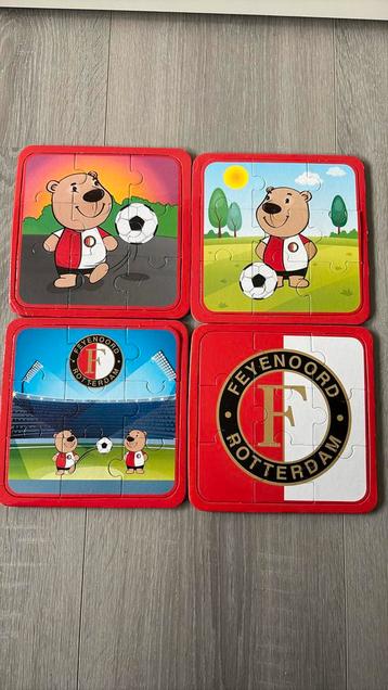 Feyenoord puzzels 4x 9 stukjes beschikbaar voor biedingen