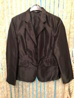 V) H115 verse zwart jasje dunne gladde stof maat 42, Kleding | Dames, Verzenden, Maat 42/44 (L), Zo goed als nieuw, Jasje