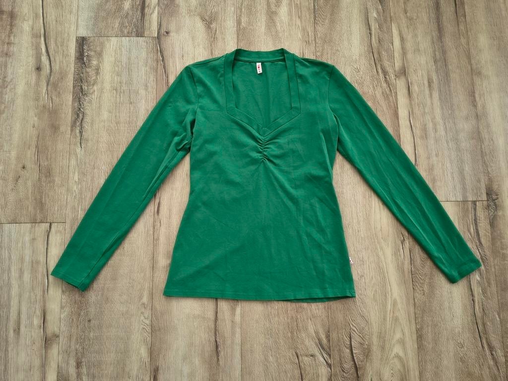Mooie groene longsleeve van Blutsgeschwister, maat S. Shirt., Kleding | Dames, T-shirts, Zo goed als nieuw, Maat 36 (S), Groen