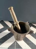Antieke Bronzen Vijzel met Stamper, Antiek en Kunst, Ophalen of Verzenden, Brons