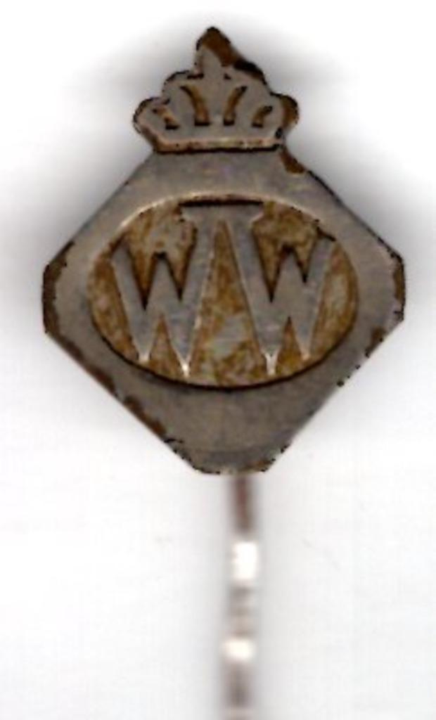 W.W. wegenwacht zilverkleurig gesoldeerd speldje ( U_158 ), Verzamelen, Speldjes, Pins en Buttons, Zo goed als nieuw, Speldje of Pin