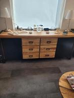 Mango houten dressoir, Huis en Inrichting, Kasten | Dressoirs, Ophalen, Zo goed als nieuw, 25 tot 50 cm, Metaal