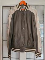 Leren Bomberjack met Sterren - Maat S, Ophalen of Verzenden, Maat 36 (S), Groen, Onbekend