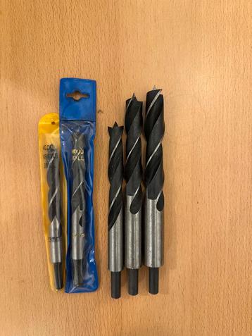 5 Nieuwe Houtboren - Set beschikbaar voor biedingen