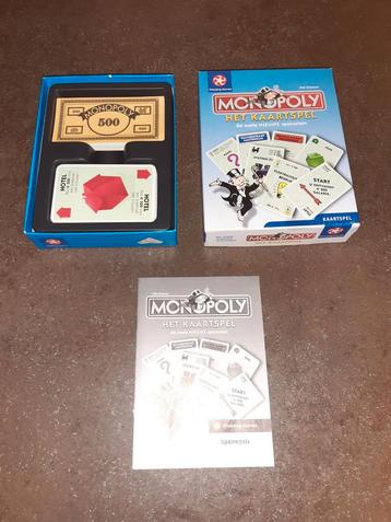 Monopoly het kaartspel nieuwstaat beschikbaar voor biedingen
