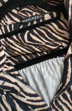 Maicazz travelstof blouse maat xl zebra print, Kleding | Dames, Blouses en Tunieken, Zwart, Maat 42/44 (L), Ophalen of Verzenden