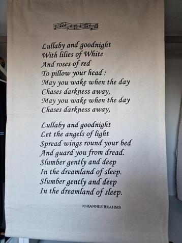 Wanddecoratie 'Lullaby' kinderkamer beschikbaar voor biedingen