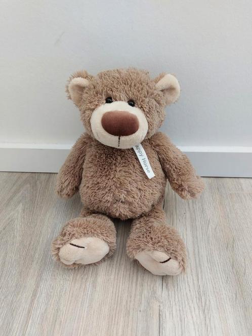 Knuffel happy horse beer bruin bella kruis buik K9003, Kinderen en Baby's, Speelgoed | Knuffels en Pluche, Zo goed als nieuw, Beer