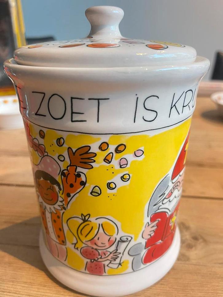 Blond pepernotenpot nieuw zwarte pieten,sint en schoorsteen, Huis en Inrichting, Keuken | Servies, Nieuw, Blond Amsterdam, Aardewerk