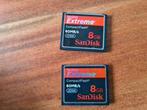 Compactflash kaarten 2 x 8GB, Ophalen of Verzenden, Fotocamera, Zo goed als nieuw