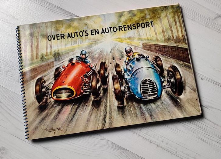 2x Piet Olyslager Full Speed Plakboeken 1955, Boeken, Auto's | Boeken, Gelezen, Algemeen, Ophalen of Verzenden