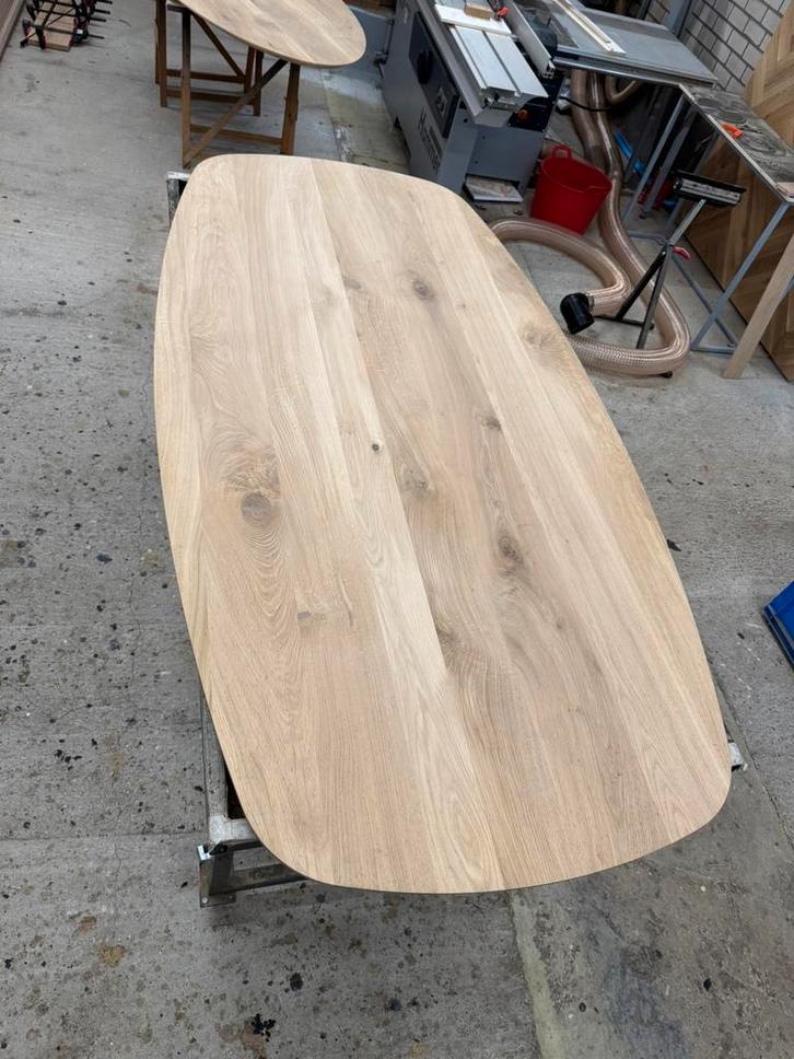 Deens ovale tafelbladen, diverse afmetingen, Huis en Inrichting, Tafels | Eettafels, Nieuw, 100 tot 150 cm, 200 cm of meer, Ovaal