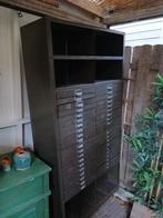 Vintage Stalen Archiefkast met Veel Lades, Antiek en Kunst, Ophalen