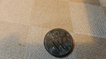 1 cent munt  uit Nederland 1877 oud fraai antiek  beschikbaar voor biedingen