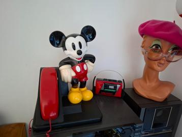 VINTAGE RETRO WERKEND ZGAN 40CM AT&T MICKEY MOUSE TELEFOON beschikbaar voor biedingen